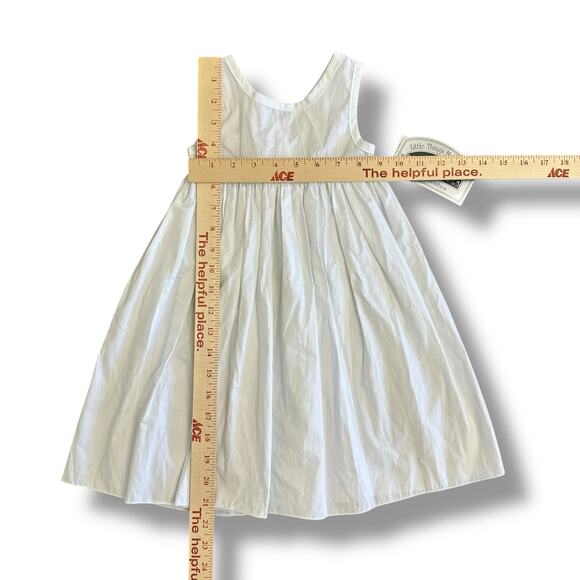 Little Things Mean a Lot White Cotton Day Slip Dress Infant 12 M Christening NWT - Picture 3 of 7